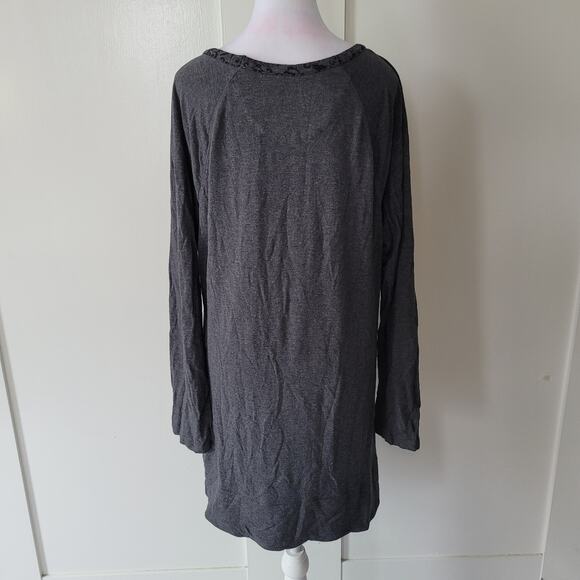 SOMA Size XL Divine Terry Raglan Sleeve Tunic Wallpaper Mini Quartz Feminine - Picture 3 of 9